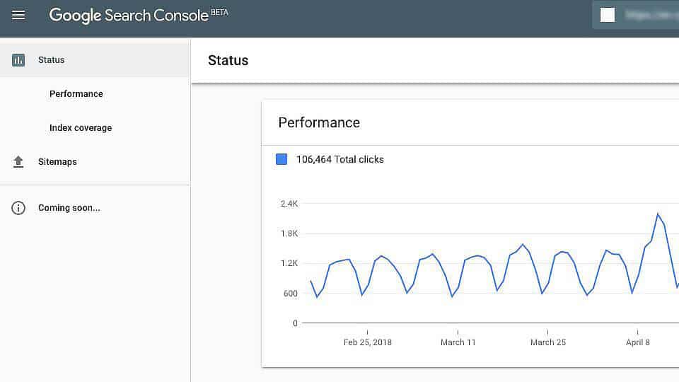 google search console performans